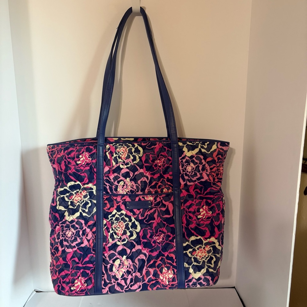 Vera Bradley Original Tote in the Midnight Garden Paisley pattern.